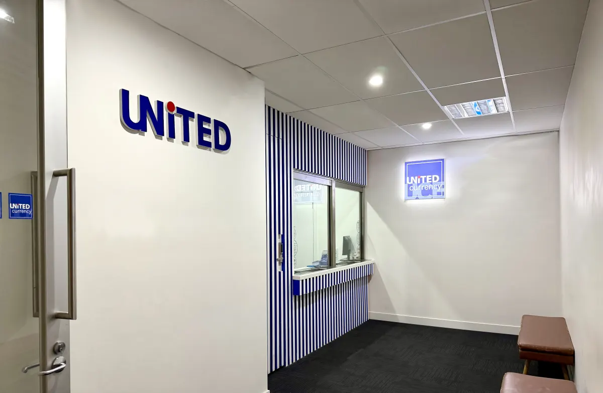 United Currency Exchange Swanston Street Branch interior